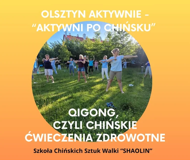 Bezpłatny Qigong w Olsztynie. Trening 18 sierpnia