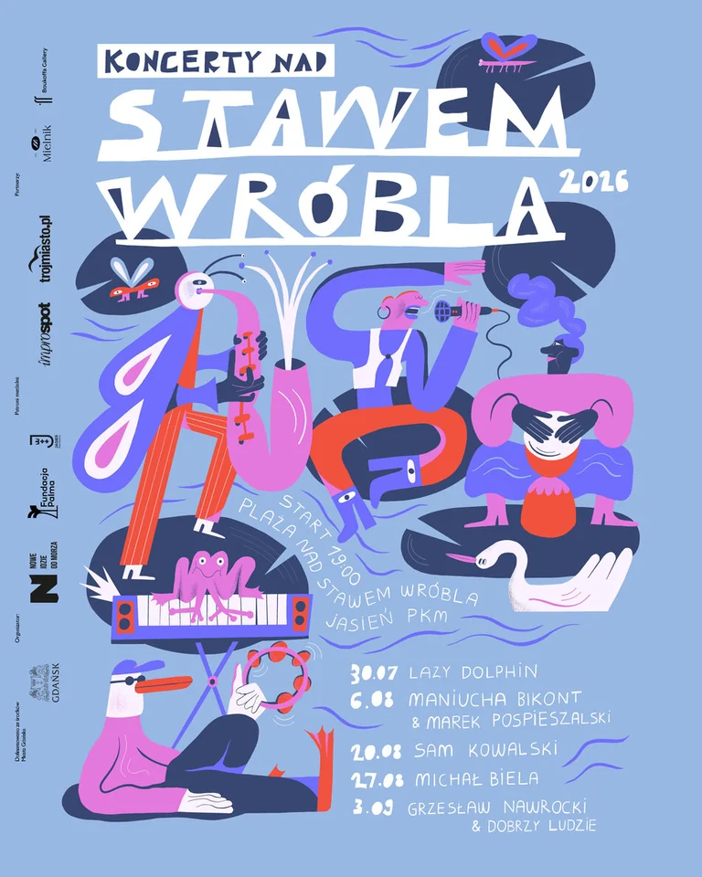 Michał Biela zagra koncert nad Stawem Wróbla w Gdańsku: what residents need to know